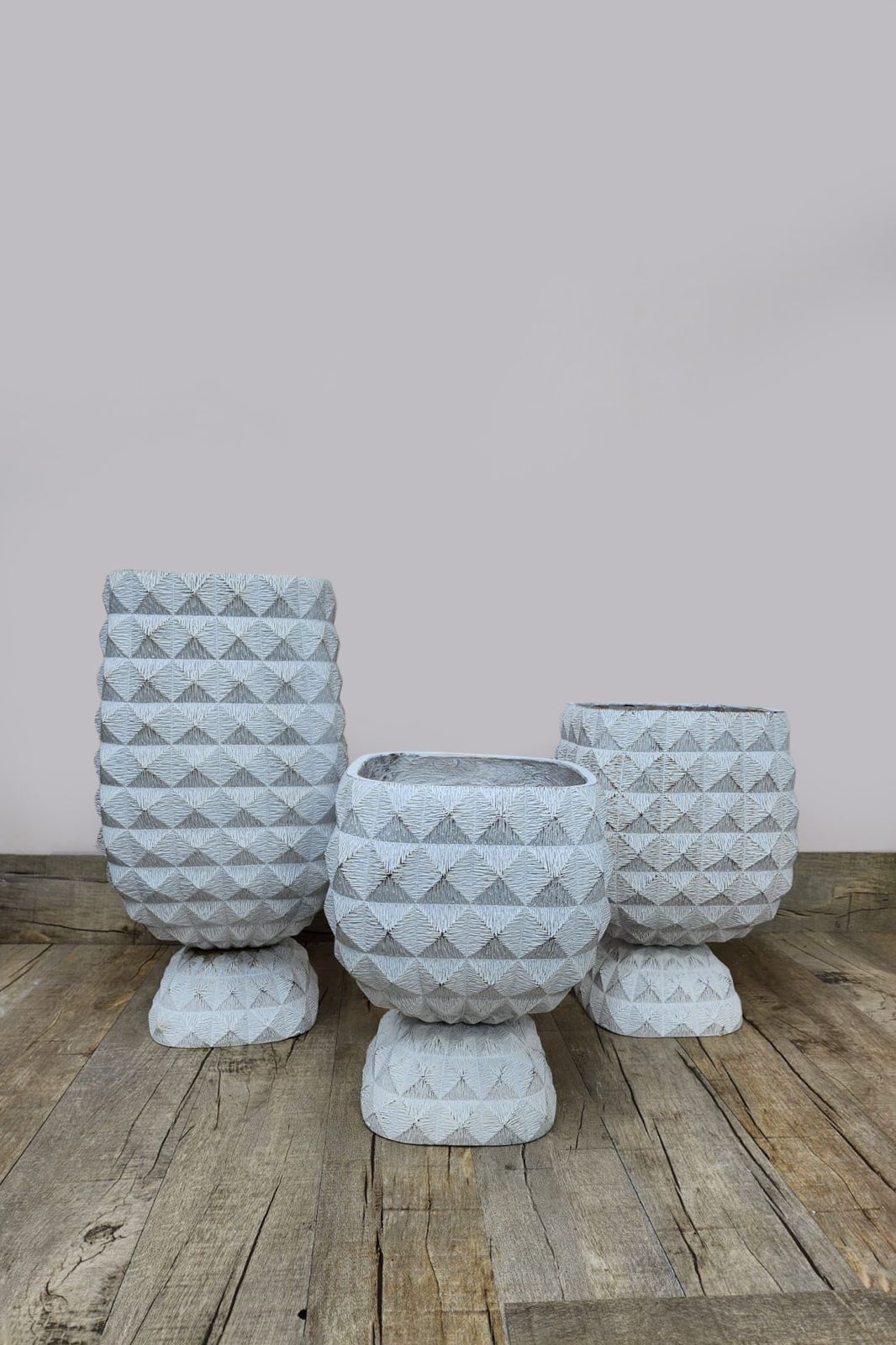 Decorative Geometric Planter Set