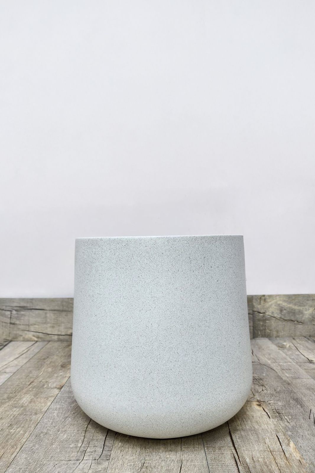 Sleek Modern White Pot