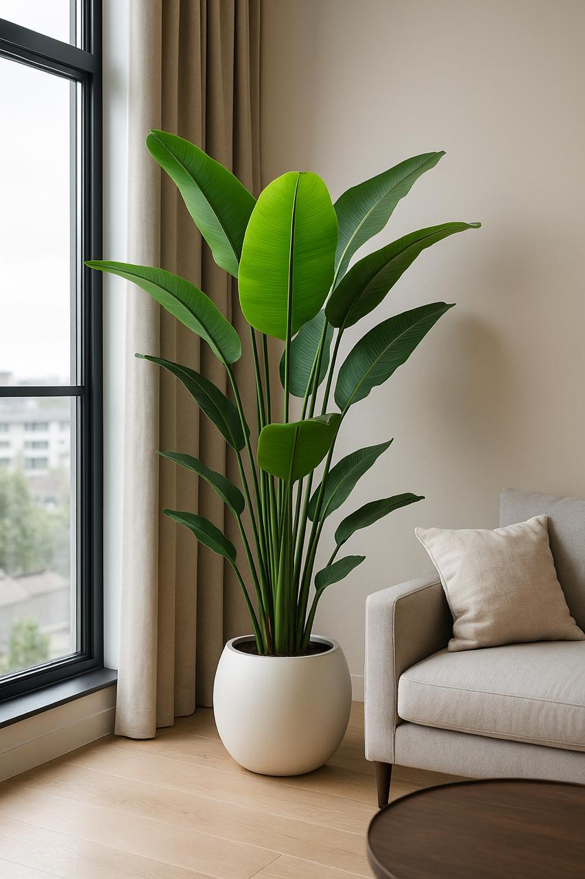 Artificial Banana Plant (Pot Not Included)