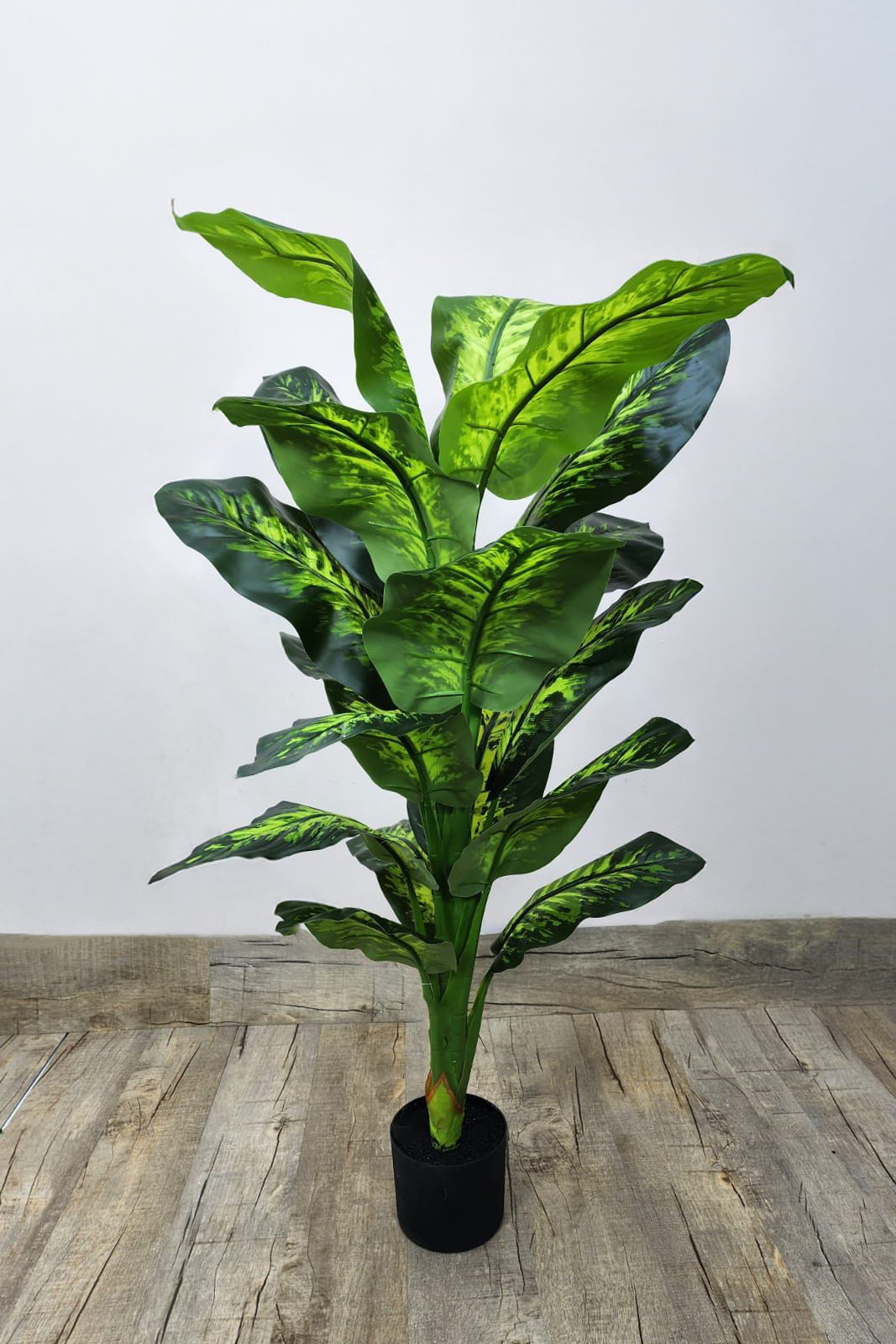 Realistic Artificial Dieffenbachia Plant (Pot Not Included)